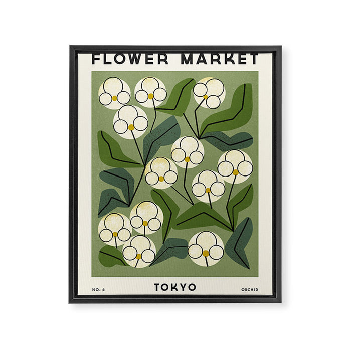 Flower Market No. 6 Framed Canvas Print Gallery Image 1
