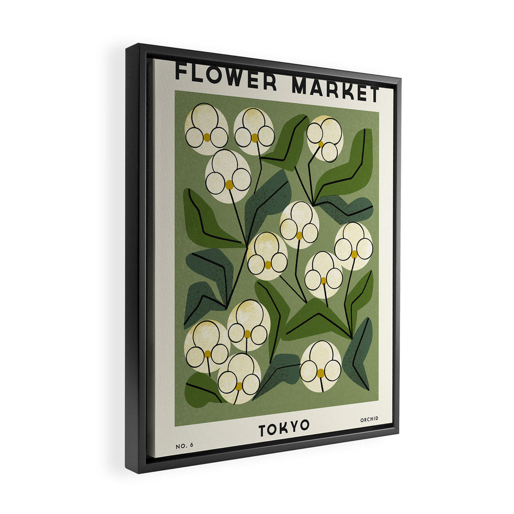Flower Market No. 6 Framed Canvas Print Gallery Image 2