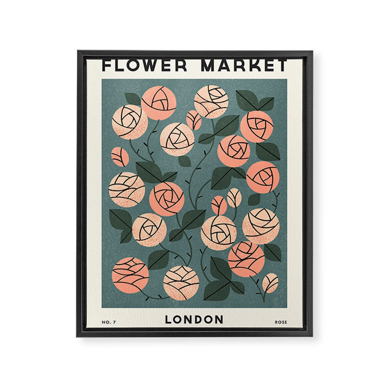 Flower Market No. 7 Framed Canvas Print Gallery Image 6