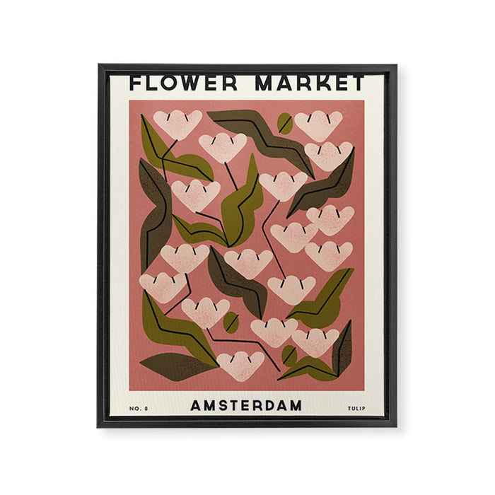 Flower Market No. 8 Framed Canvas Print Gallery Image 1