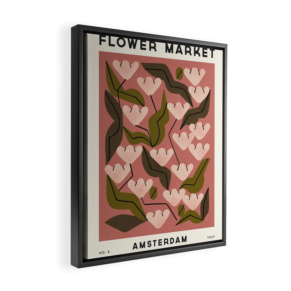 Flower Market No. 8 Framed Canvas Print Gallery Image 2