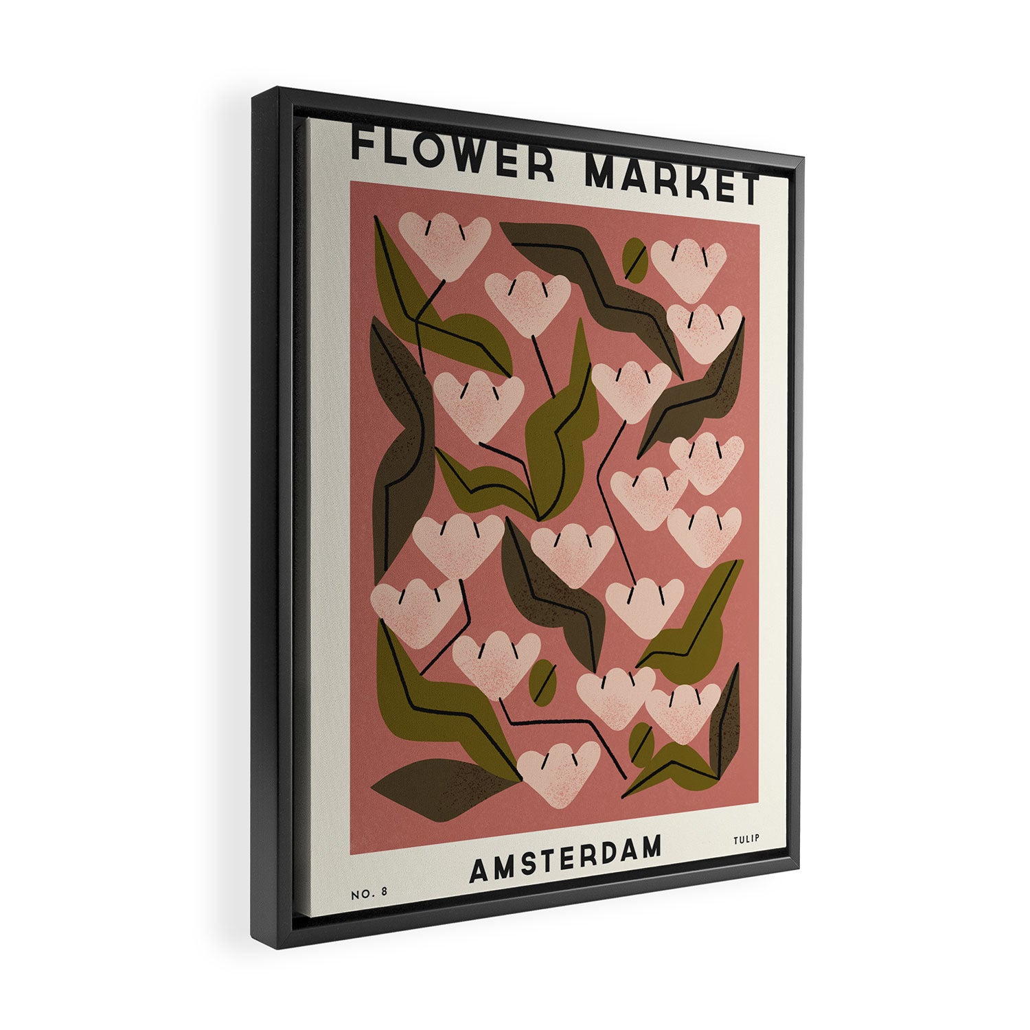Flower Market No. 8 Framed Canvas Print Gallery Image 2
