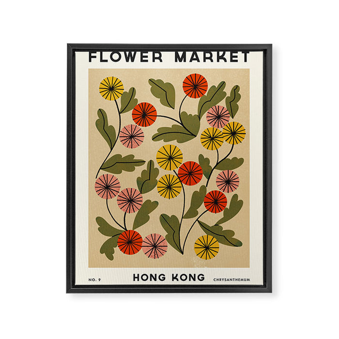 Flower Market No. 9 Framed Canvas Print Gallery Image 1
