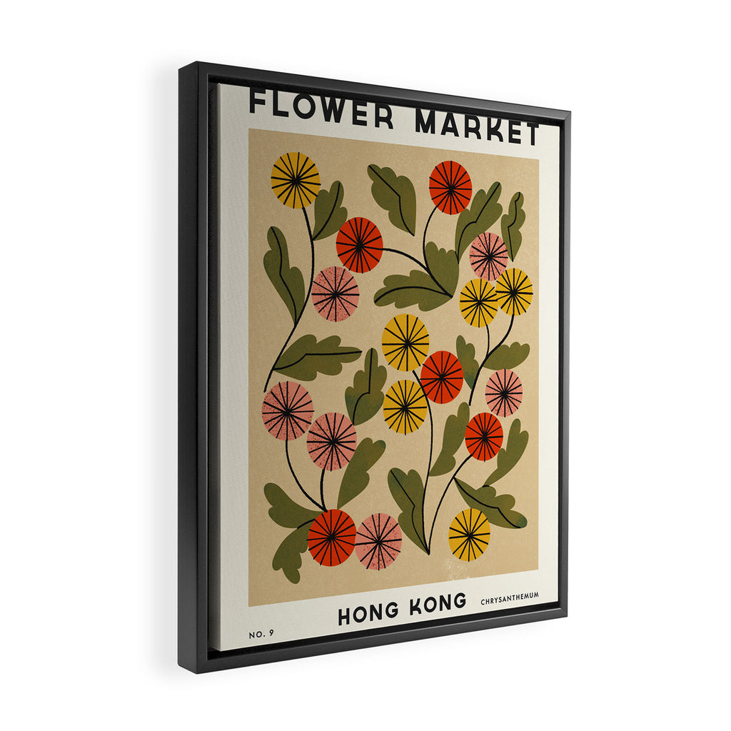 Flower Market No. 9 Framed Canvas Print Gallery Image 2