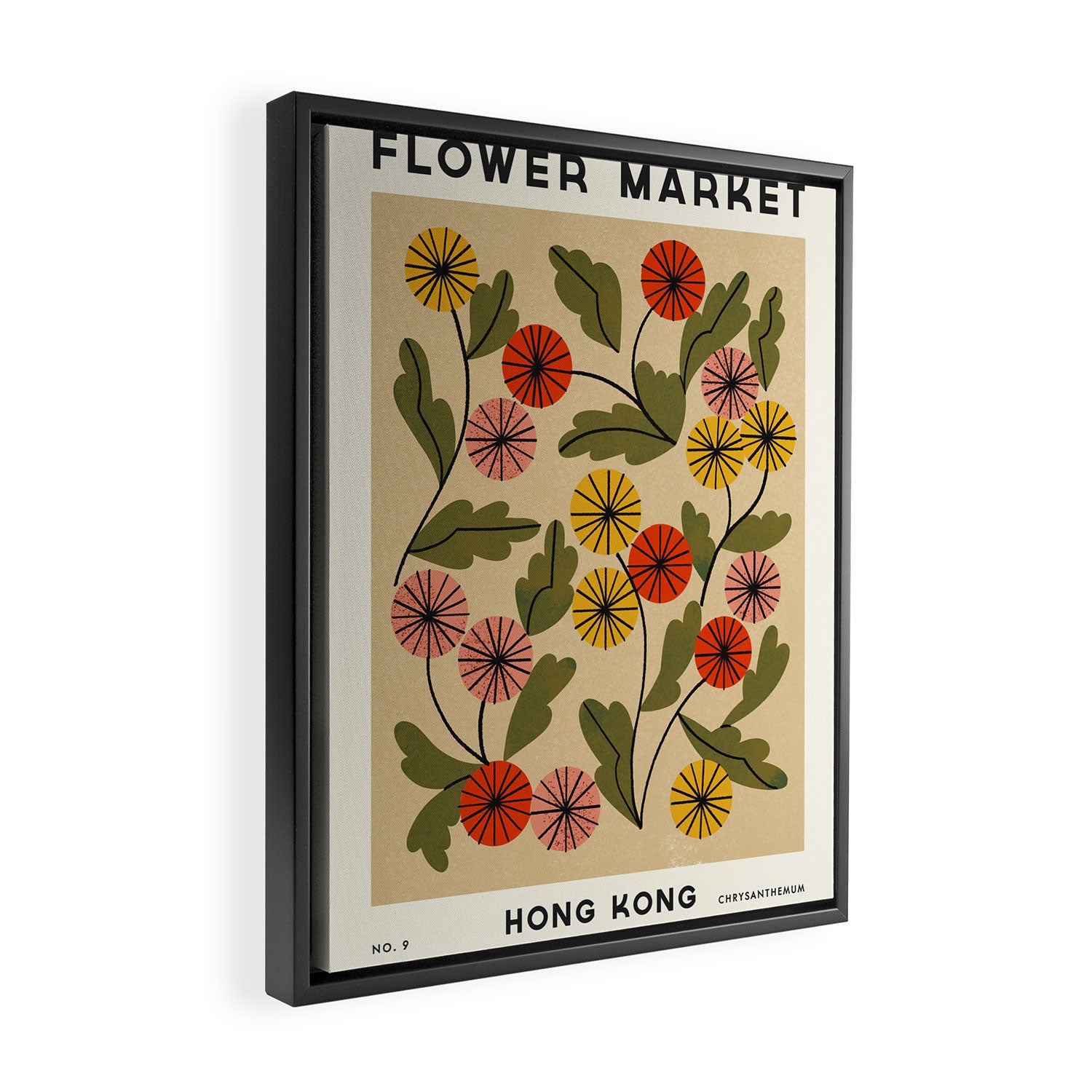 Flower Market No. 9 Framed Canvas Print Gallery Image 2