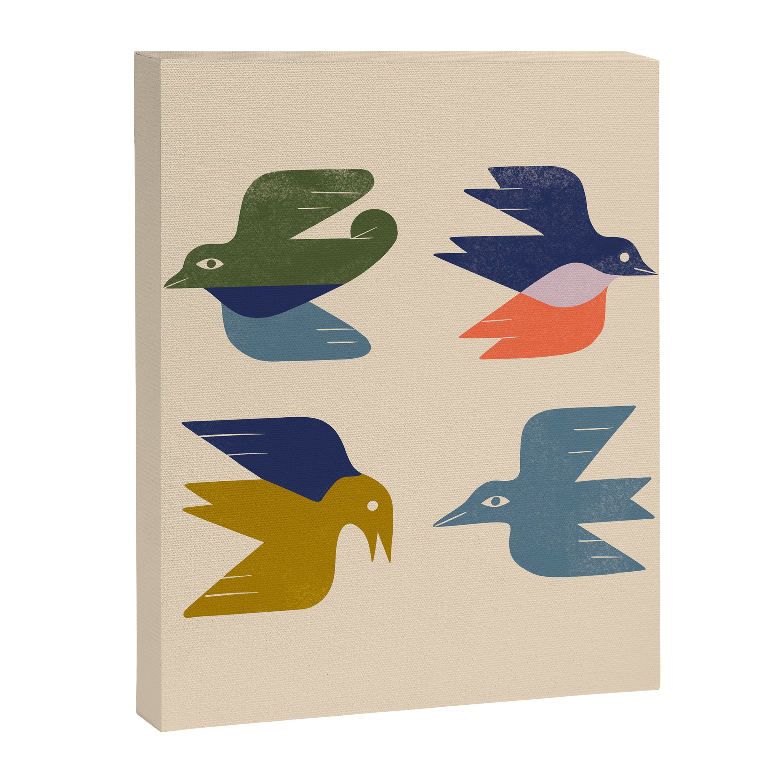 Four Birds Grid Canvas Print Gallery Image 8
