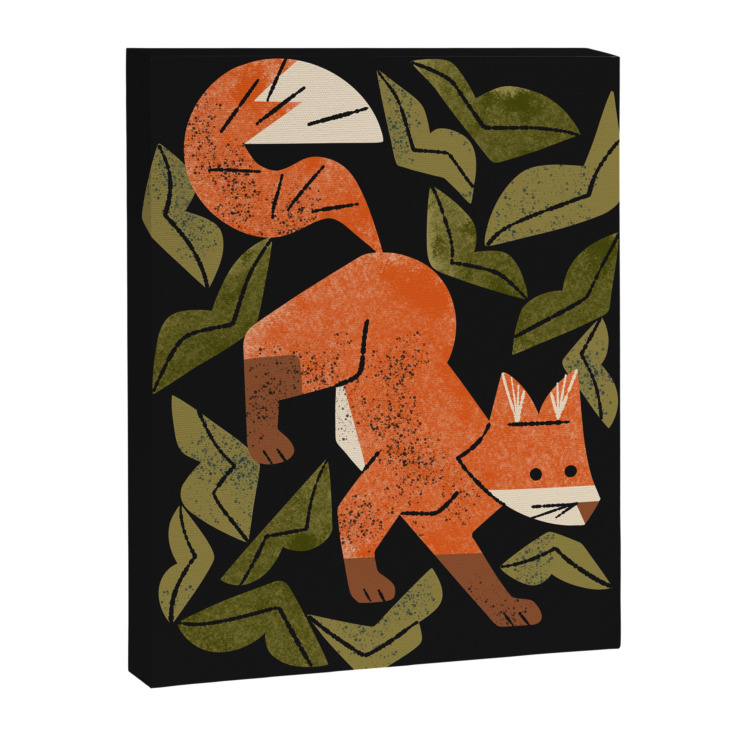 Fox In The Brush Canvas Print Gallery Image 6