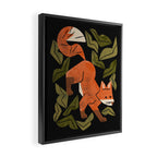 Fox In The Brush Framed Canvas Print Gallery Image 2