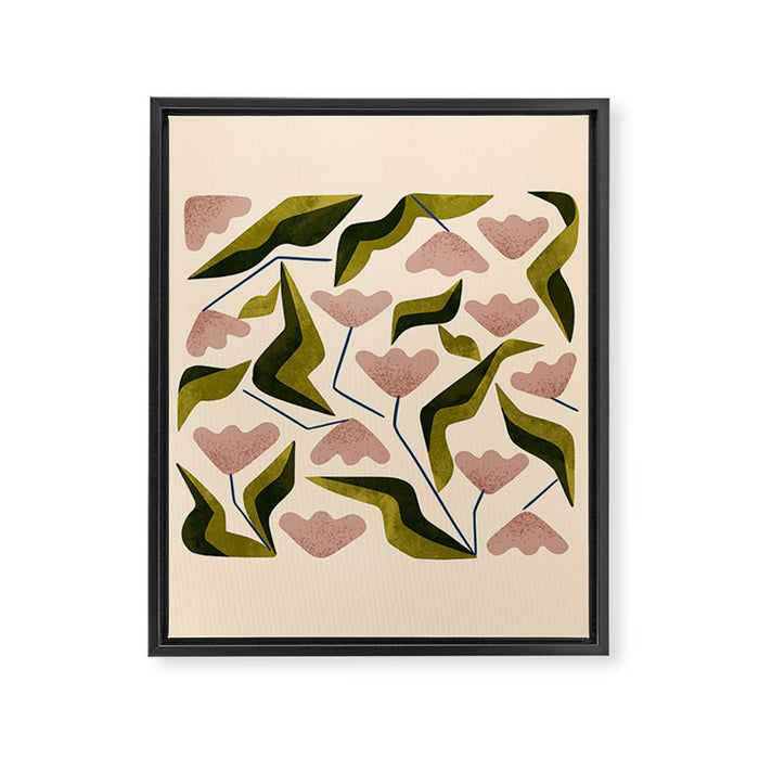 Funky Tulips Framed Canvas Print Gallery Image 1