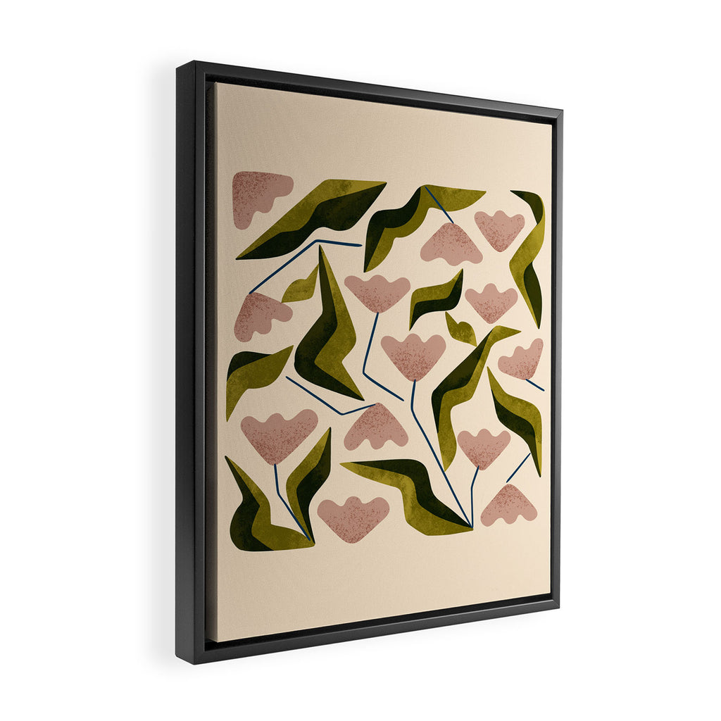 Funky Tulips Framed Canvas Print Gallery Image 2