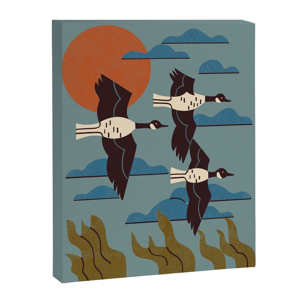 Geese Flying South Canvas Print Gallery Image 6
