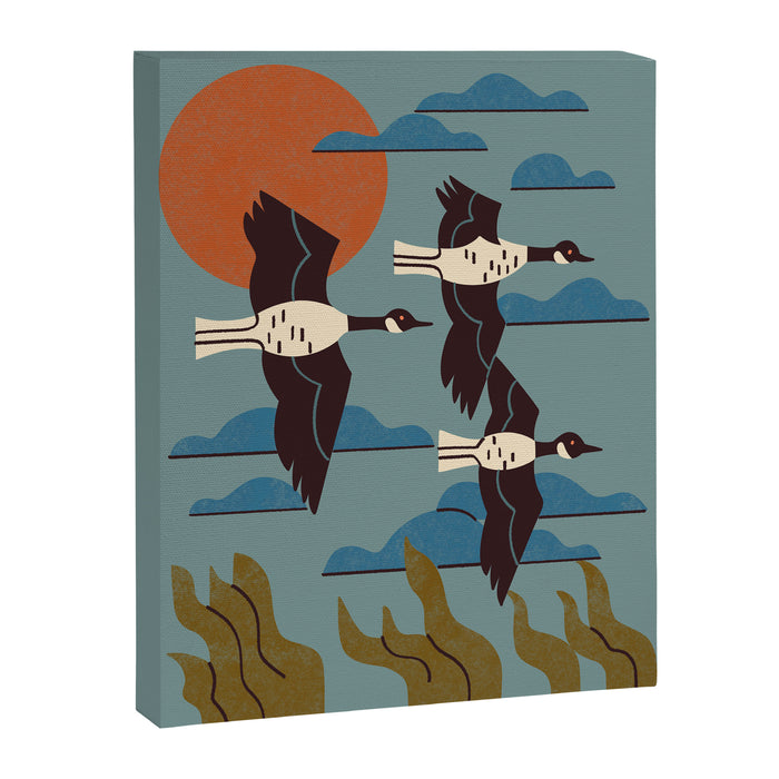 Geese Flying South Canvas Print Gallery Image 1