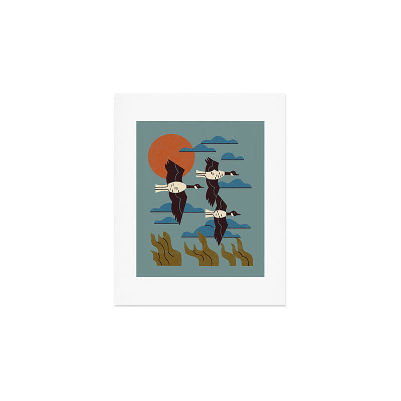 Geese Flying South Art Print Gallery Image 1