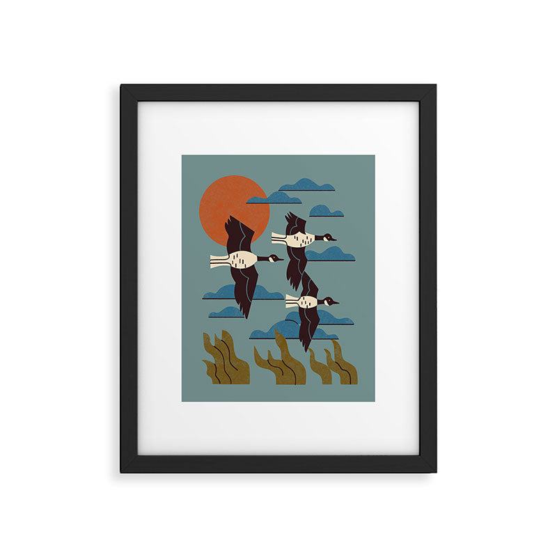 Geese Flying South Framed Art Print Gallery Image 4