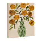 Gold and Green Bouquet Canvas Print Gallery Image 6