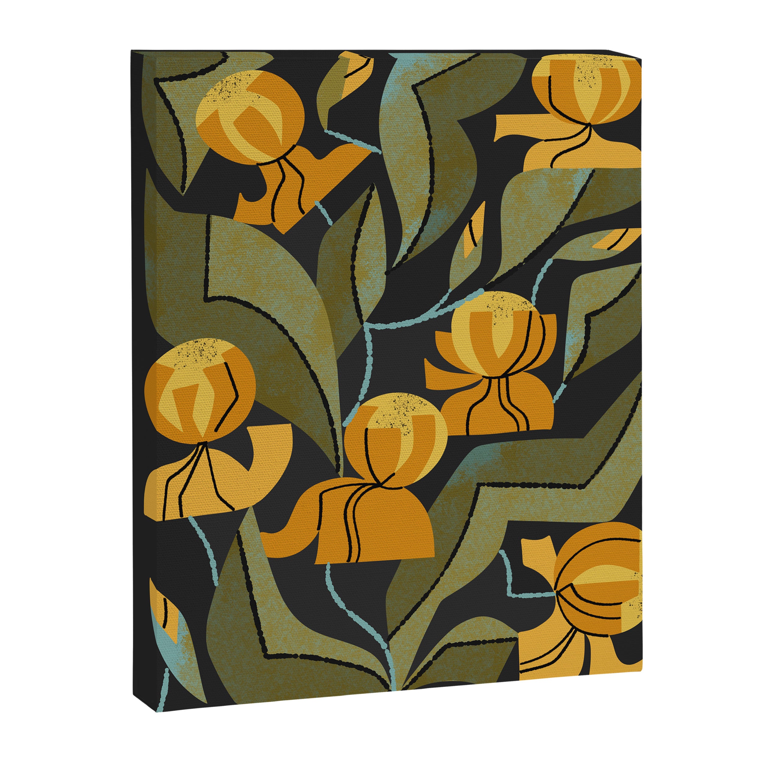 Gold Garden Iris Canvas Print Gallery Image 6