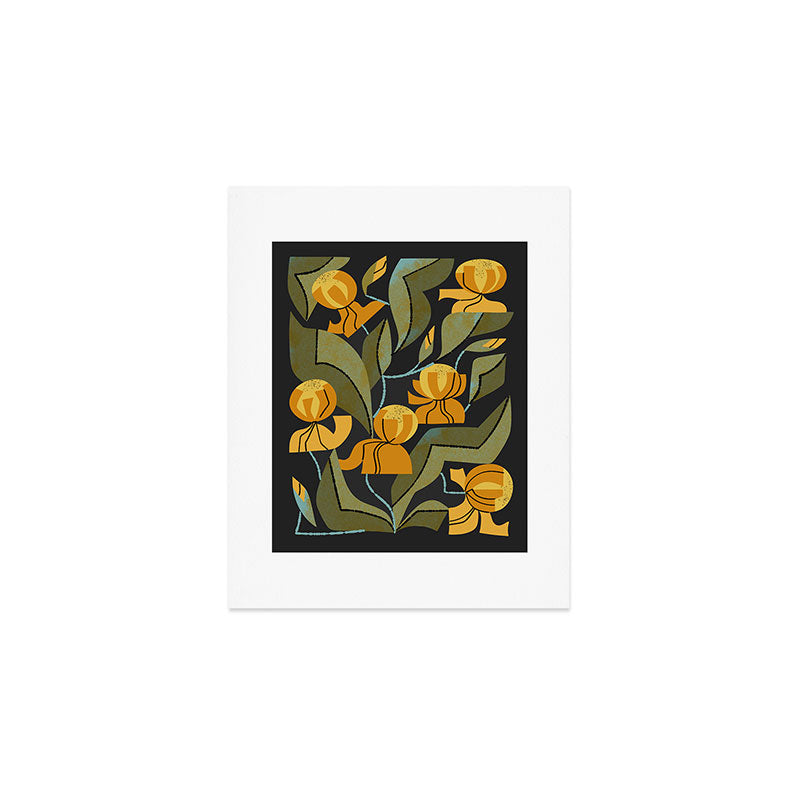 Gold Garden Iris Art Print Gallery Image 1