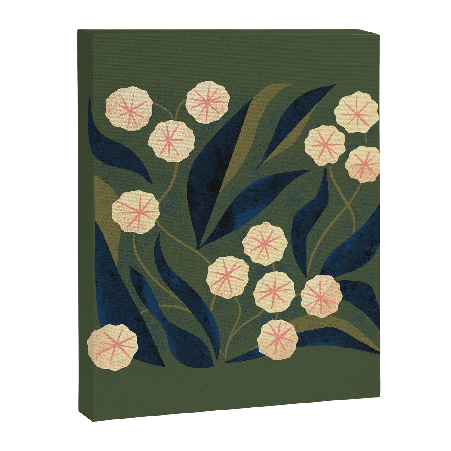 Green Floral Canvas Print Gallery Image 3