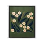 Green Floral Framed Canvas Print Gallery Image 8