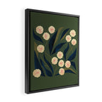 Green Floral Framed Canvas Print Gallery Image 2