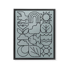 Harmony Grid Framed Canvas Print Gallery Image 6