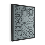 Harmony Grid Framed Canvas Print Gallery Image 2