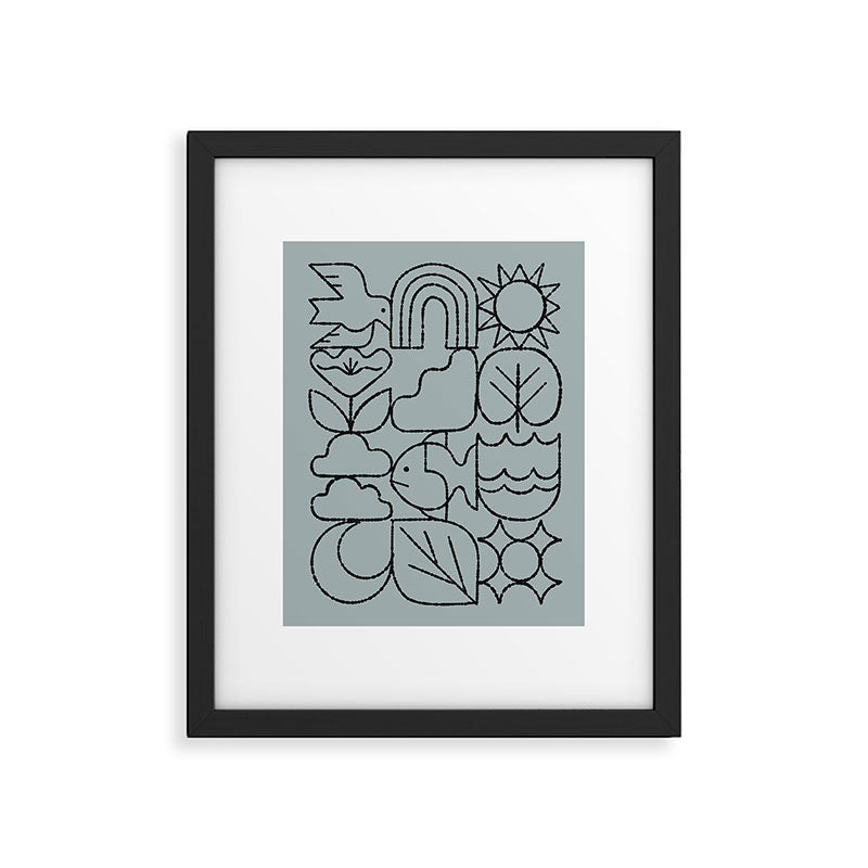 Harmony Grid Framed Art Print Gallery Image 5