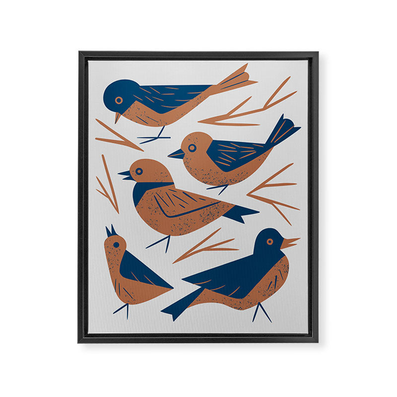 Hello Songbirds Framed Canvas Print Gallery Image 6