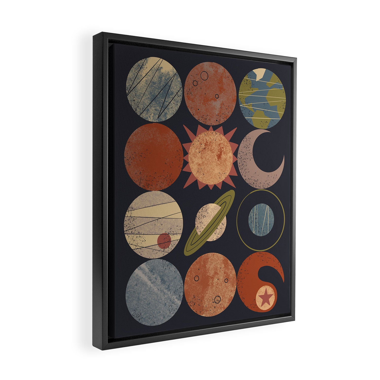 Home System Grid Framed Canvas Print Gallery Image 2