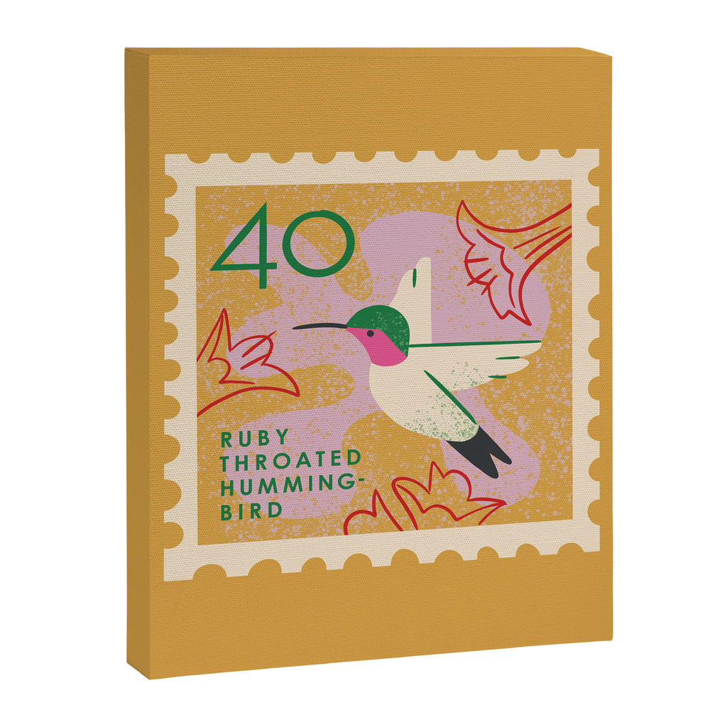 Hummingbird Postage Stamp Canvas Print Gallery Image 8