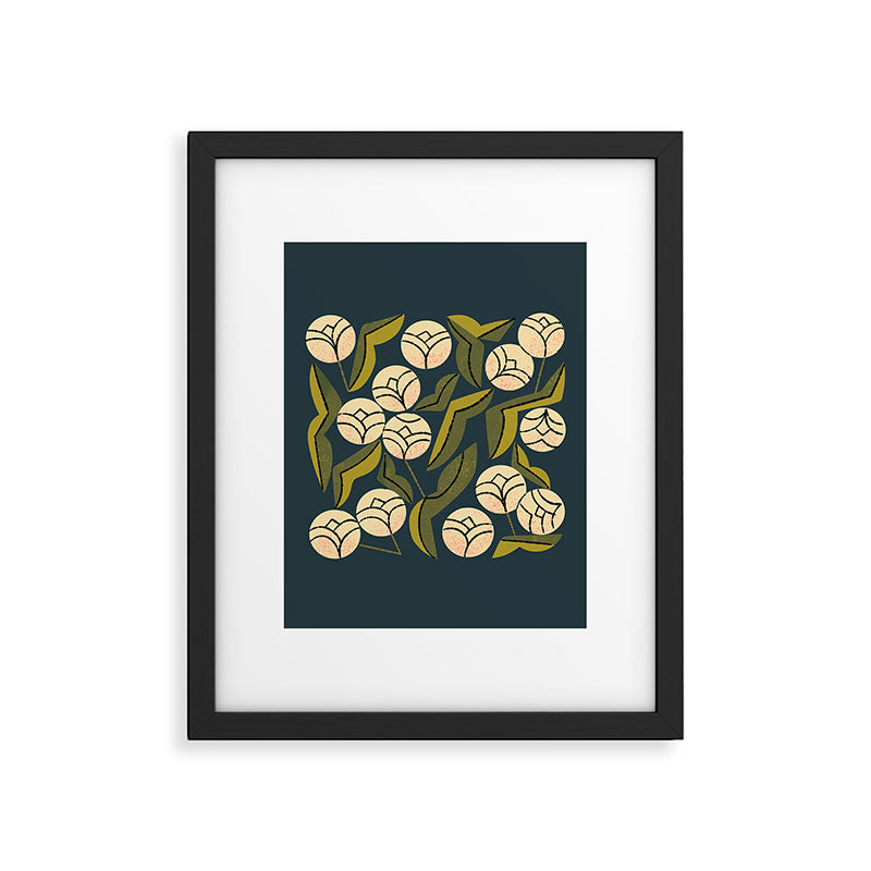 Ivory Blooms Framed Art Print Gallery Image 6