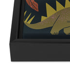 Jurassic Friends (Dark) Framed Canvas Print Gallery Image 3