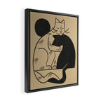 Kind Kats Framed Canvas Print Gallery Image 2
