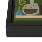 Laboratory Shelves Framed Canvas Print Gallery Image 3