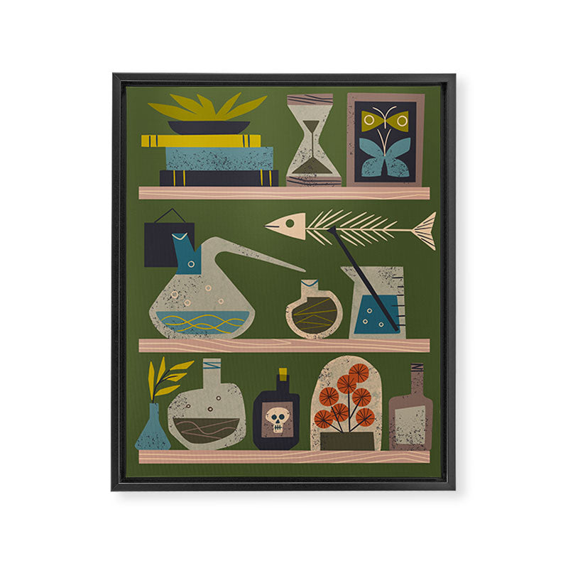 Laboratory Shelves Framed Canvas Print Gallery Image 6