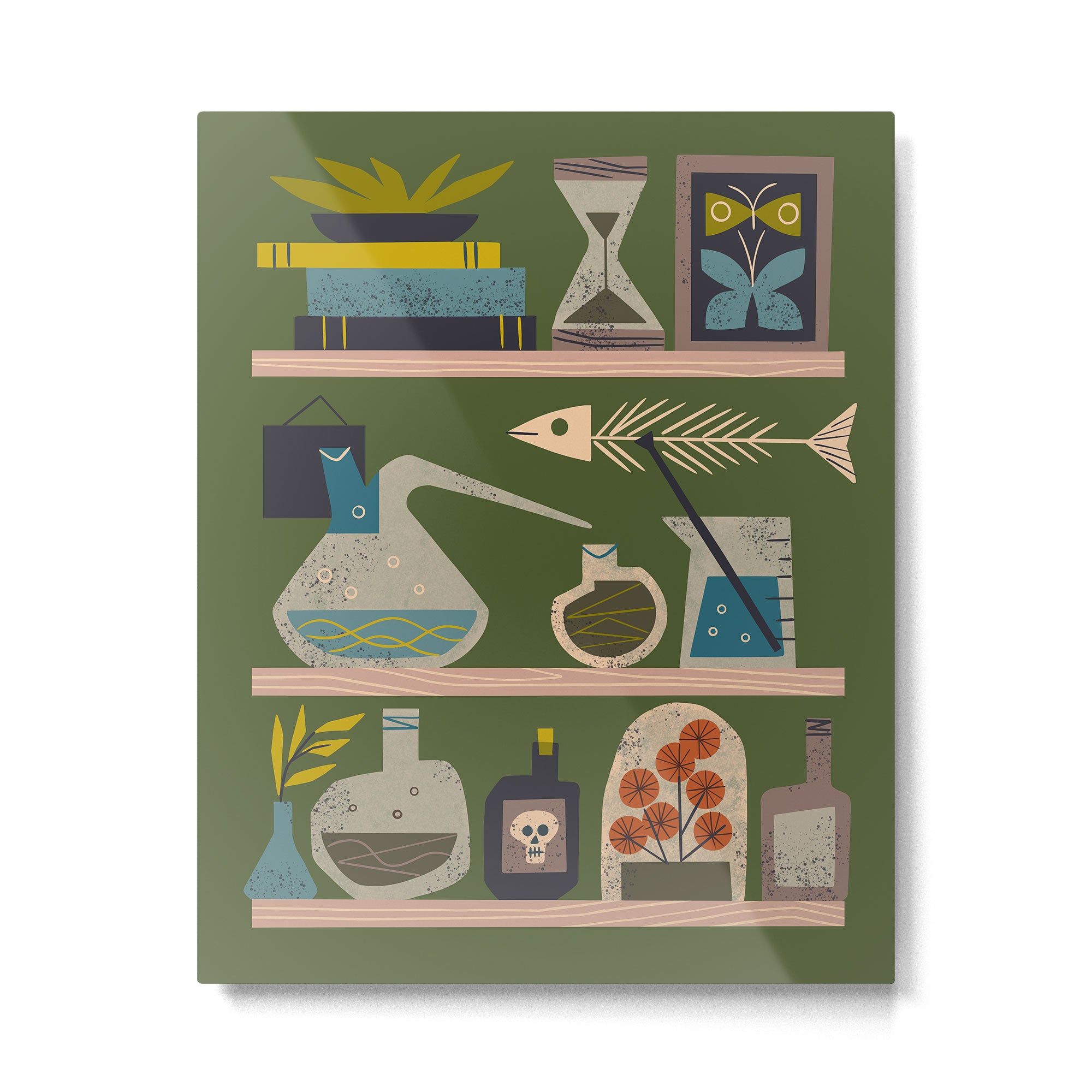 Laboratory Shelves Metal Print Gallery Image 4