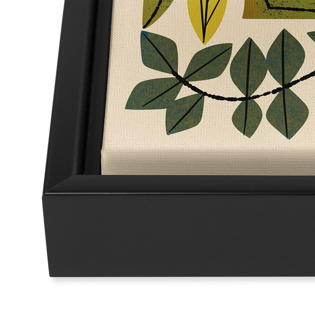 Leaf Collection Framed Canvas Print Gallery Image 3