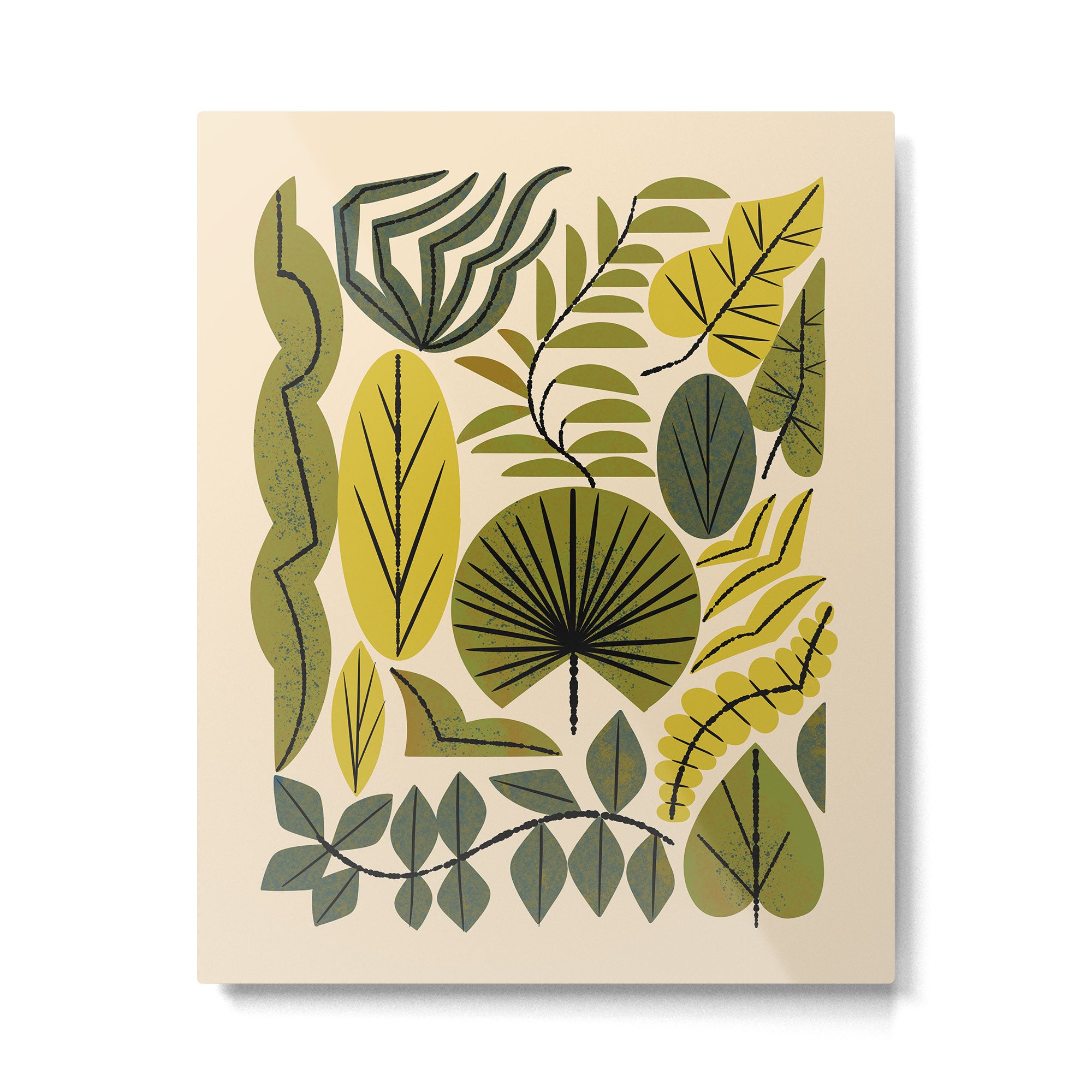 Leaf Collection Metal Print Gallery Image 4
