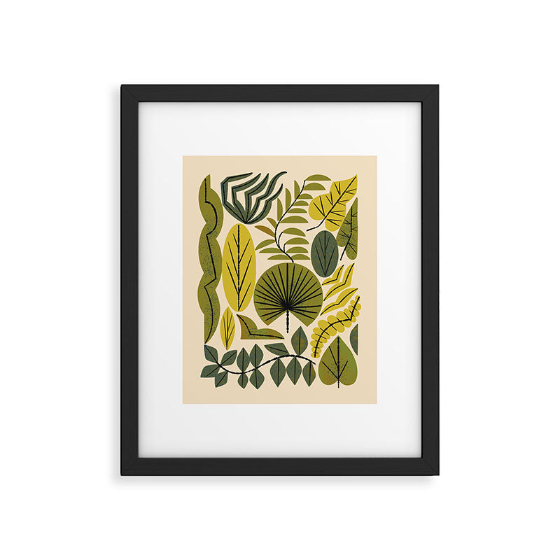 Leaf Collection Framed Art Print Gallery Image 5