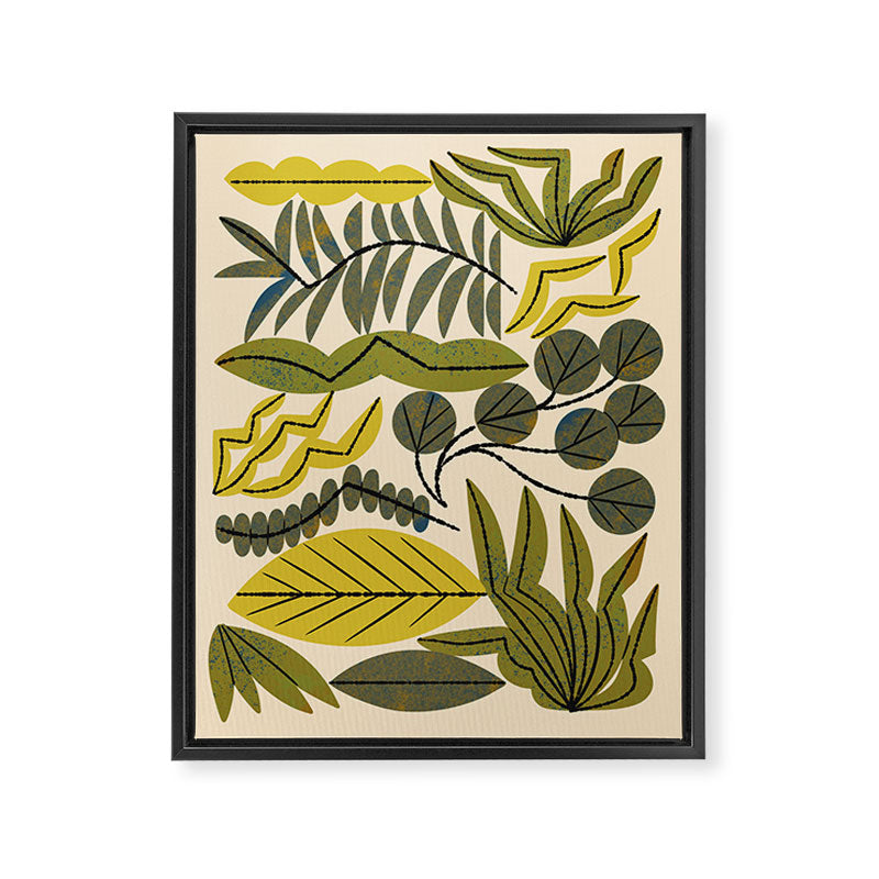 Leaf Collection No. 2 Framed Canvas Print Gallery Image 6