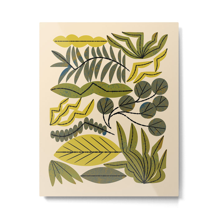 Leaf Collection No. 2 Metal Print Gallery Image 1