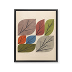 Leaf Grid Framed Canvas Print Gallery Image 8