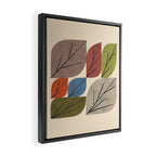 Leaf Grid Framed Canvas Print Gallery Image 2