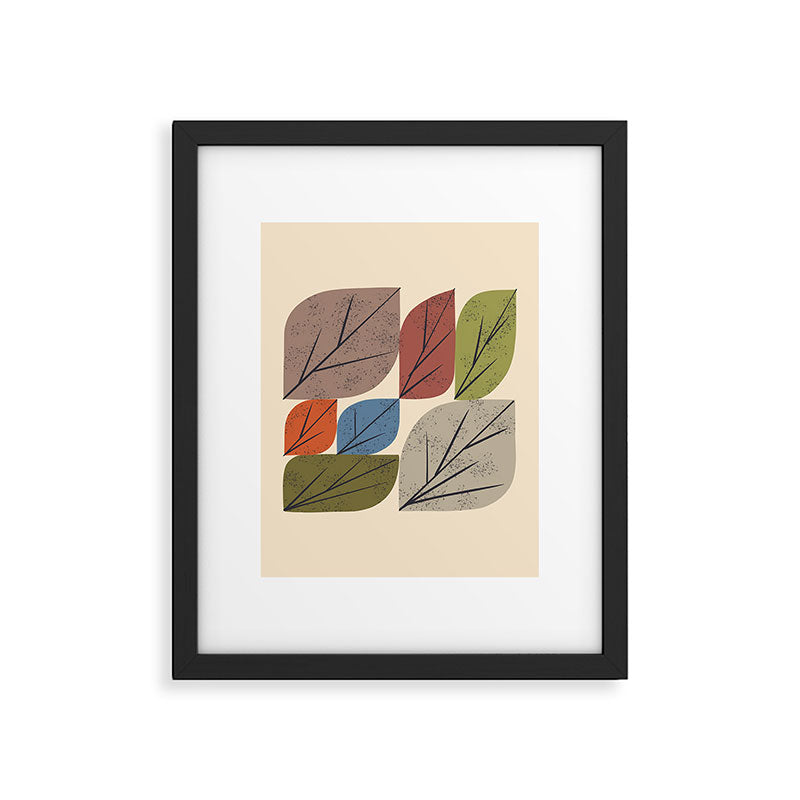 Leaf Grid Framed Art Print Gallery Image 6