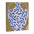 Leafy Blue Vase Canvas Print Gallery Image 6