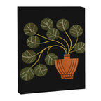 Leafy Plant In Vase Canvas Print Gallery Image 8
