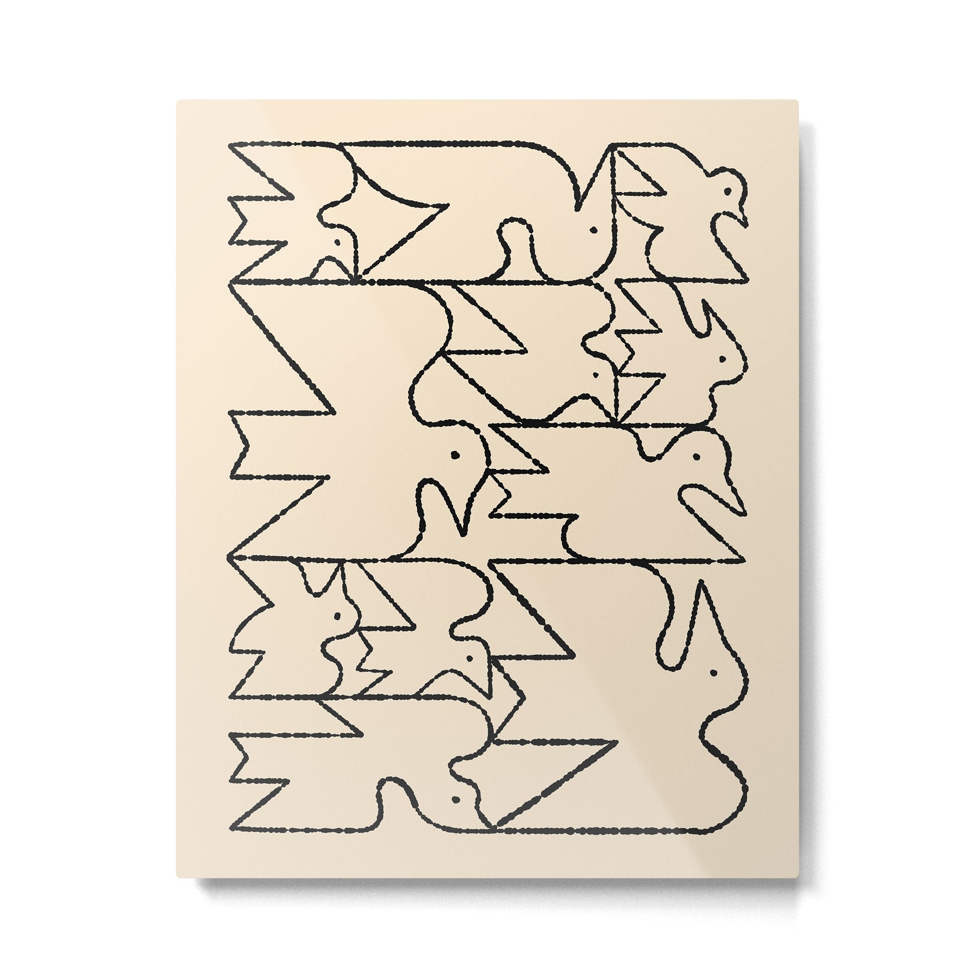 Linear Flock No. 1 Metal Print Gallery Image 4