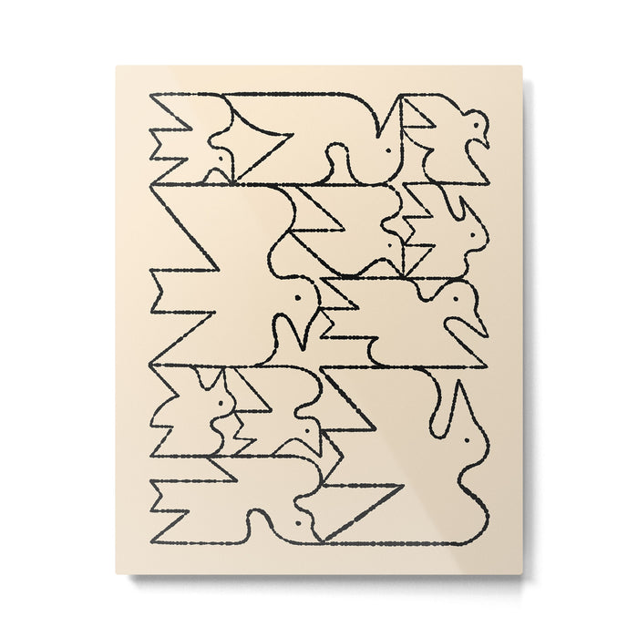 Linear Flock No. 1 Metal Print Gallery Image 1