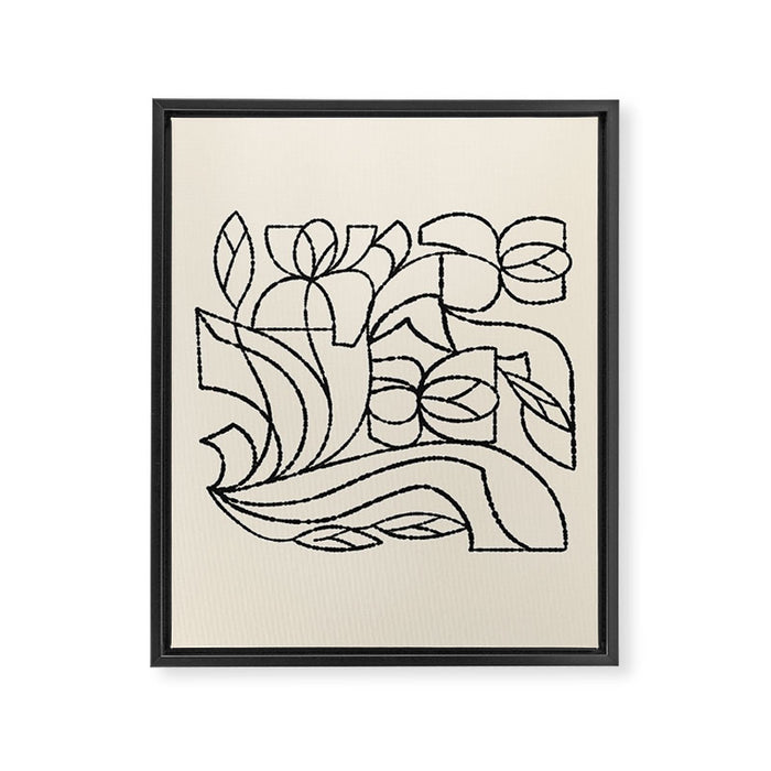 Linear Iris Framed Canvas Print Gallery Image 1