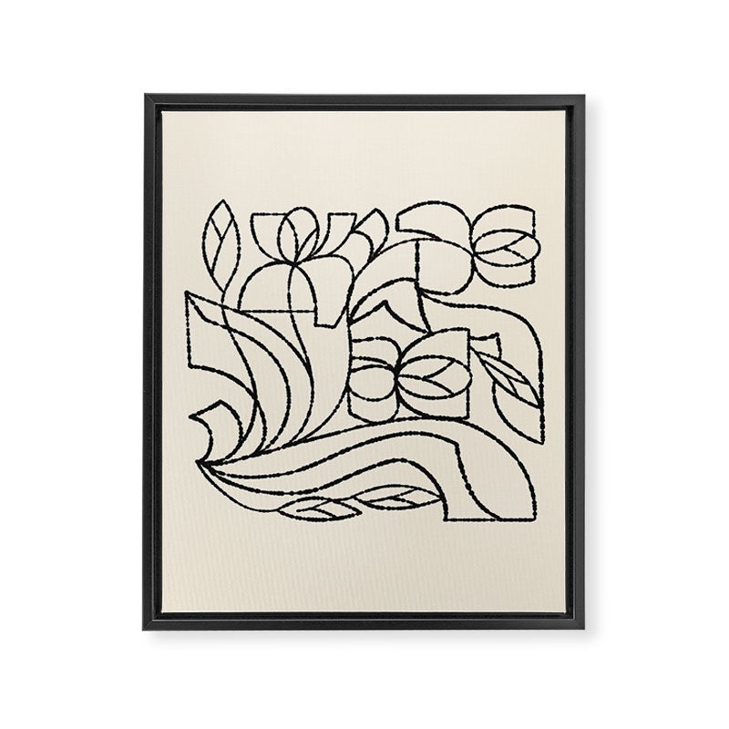 Linear Iris Framed Canvas Print Gallery Image 8